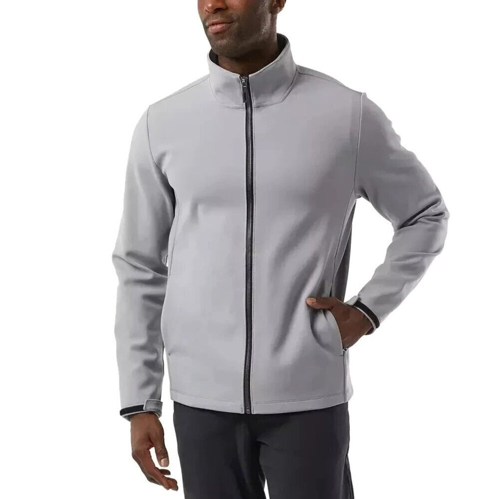 NEW 32 Degrees Heat Men's Size L Gray Zip-Up Windbreaker Jacket